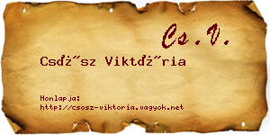 Csősz Viktória névjegykártya